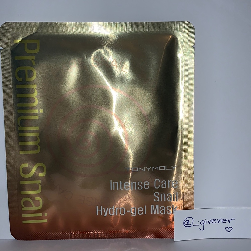 TonyMoly Intense Care Snail Hydro-Gel Mask 🐌
